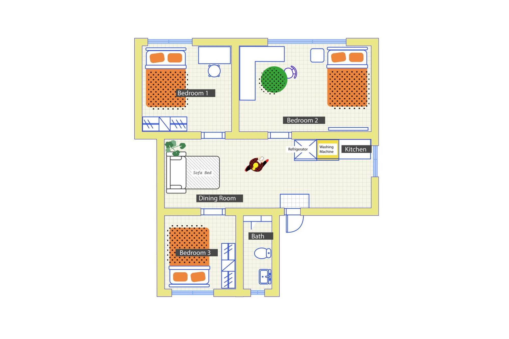 Apartemen Hongik Univ Station Greenery Terrace House